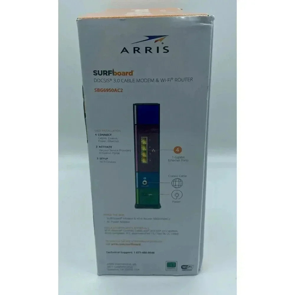 ARRIS Surfboard DOCSIS 3.0 Cable Modem & Wi-Fi‎ Router AC1900 SBG6950AC2 - Picture 6 of 7